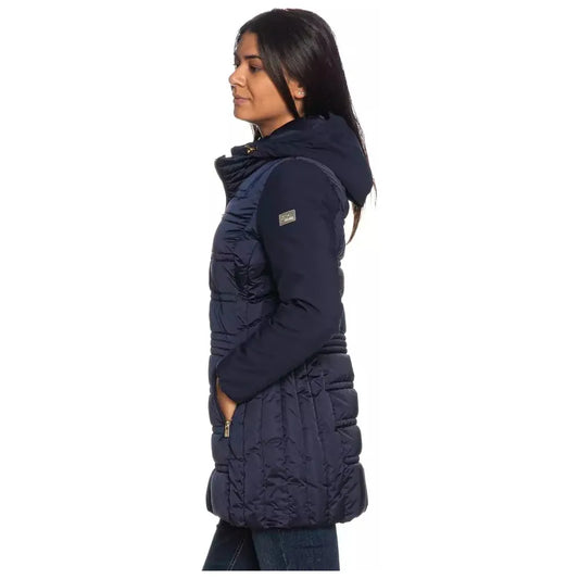 Yes Zee Blue Polyester Women Jacket Yes Zee Dark Slate Gray