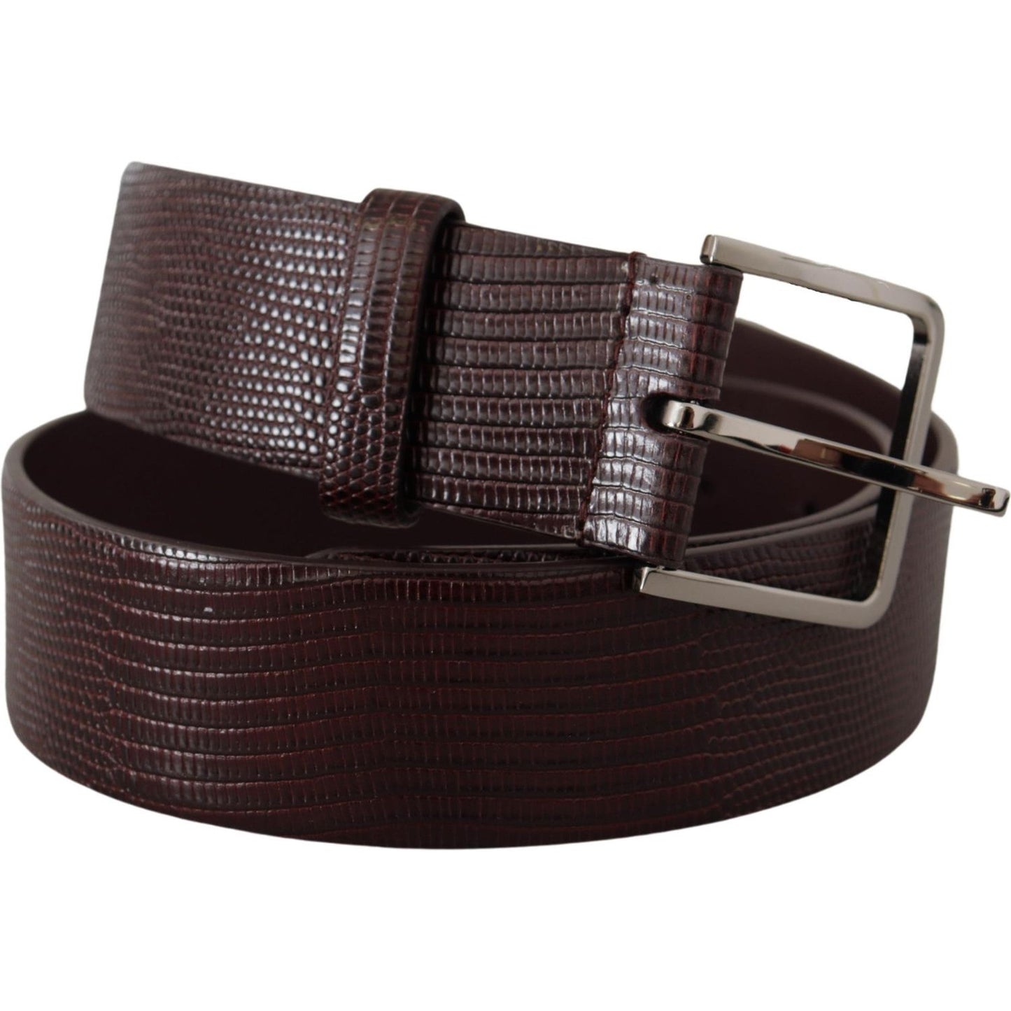 Dolce & Gabbana Elegant Dark Brown Leather Belt Dolce & Gabbana