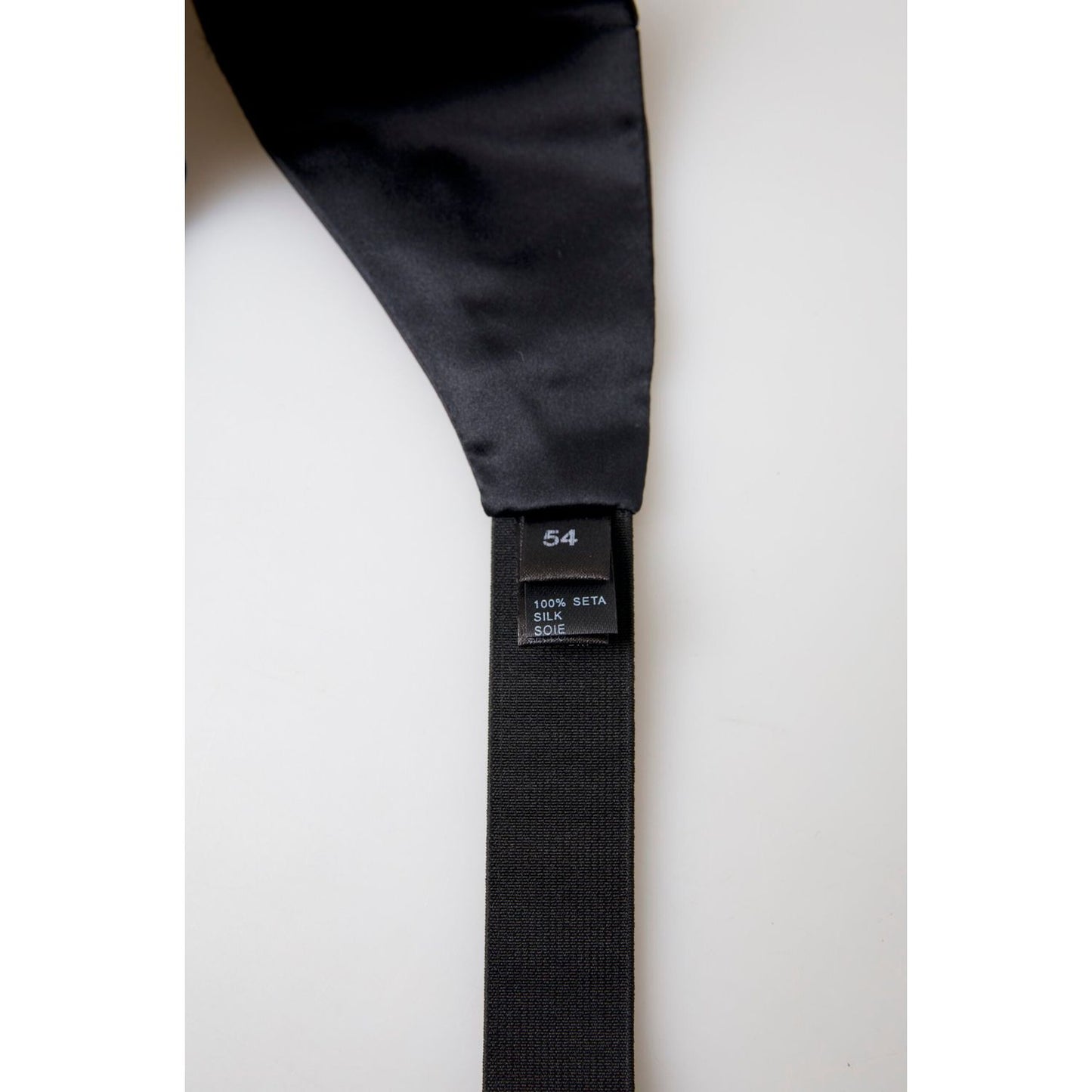 Dolce & Gabbana Elegant Black Silk Cummerbund Dolce & Gabbana