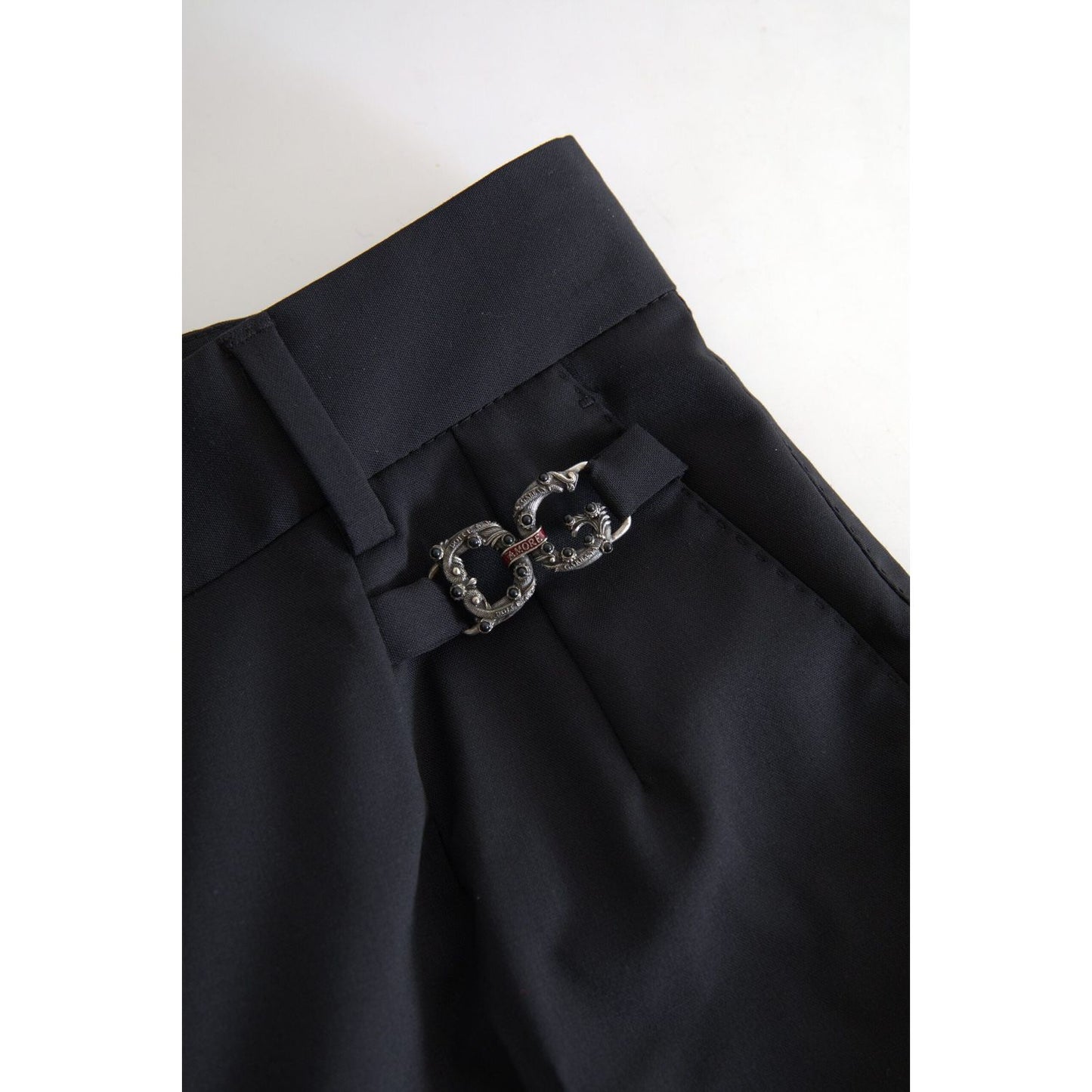 Dolce & Gabbana Elegant High-Waist Tapered Wool Pants Dolce & Gabbana