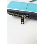 Dolce & Gabbana Elegant Leather Crossbody Phone Bag in Blue & White Dolce & Gabbana Lavender