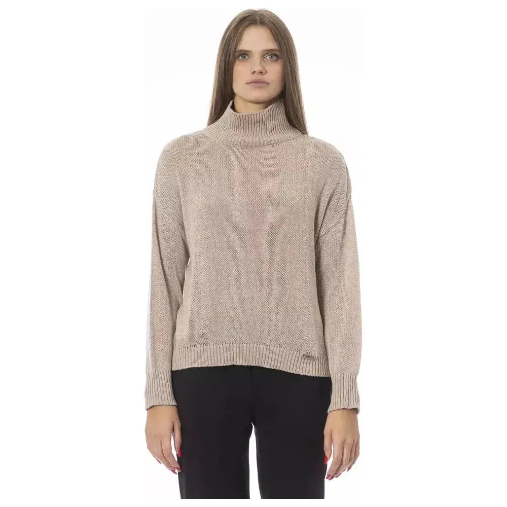 Baldinini Trend Beige Cashmere Women Sweater Baldinini Trend