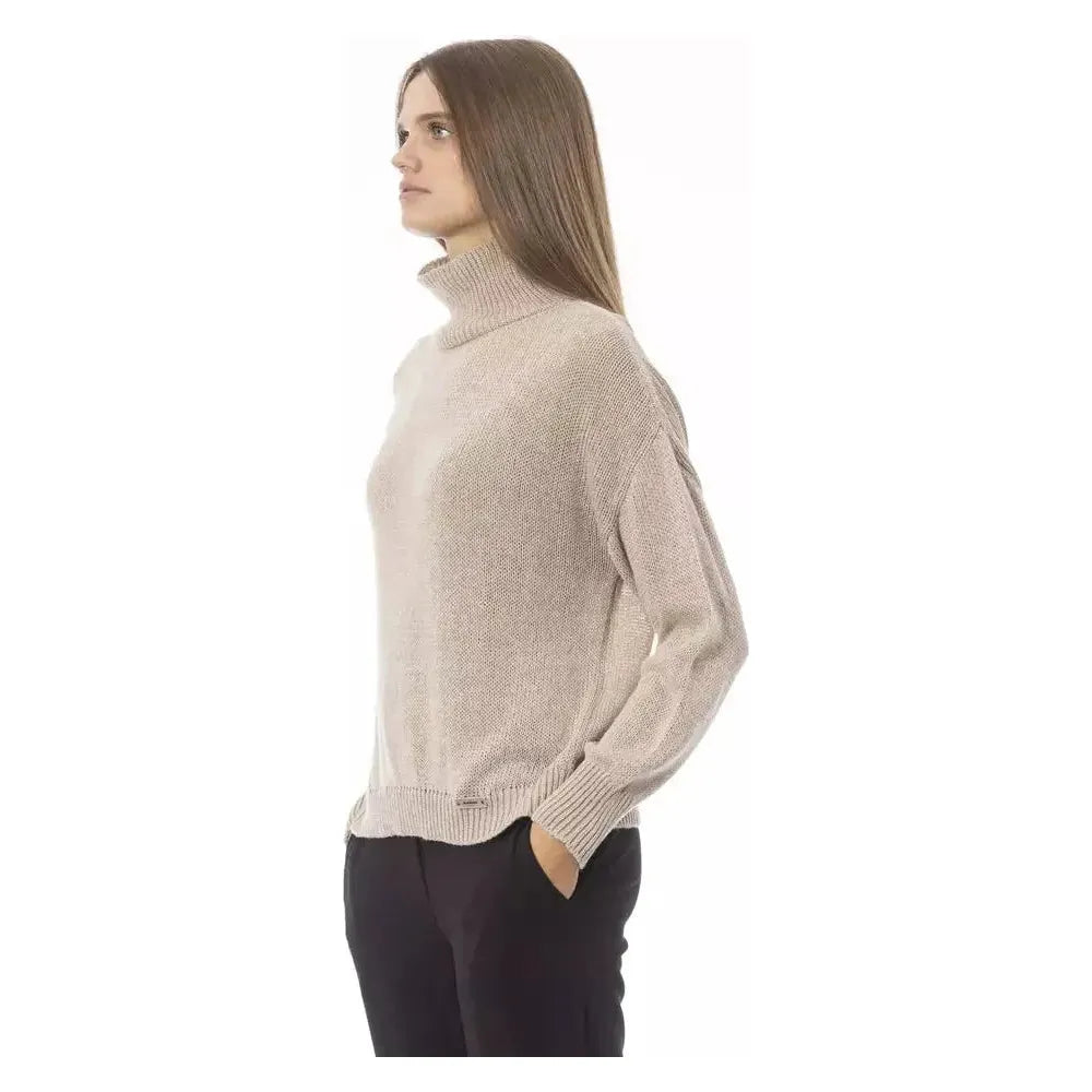 Baldinini Trend Beige Cashmere Women Sweater Baldinini Trend