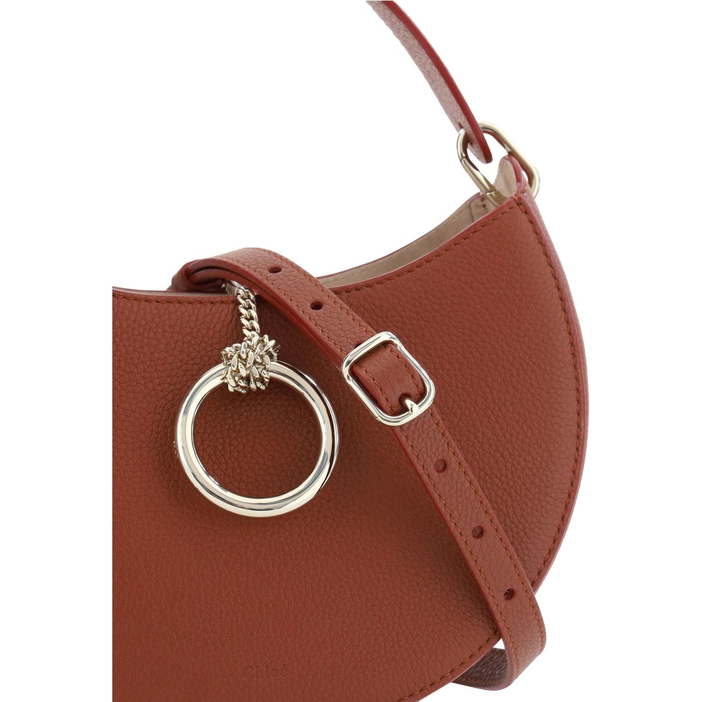 Chloé Sepia Brown Small Arlène Leather Shoulder Bag Chloé