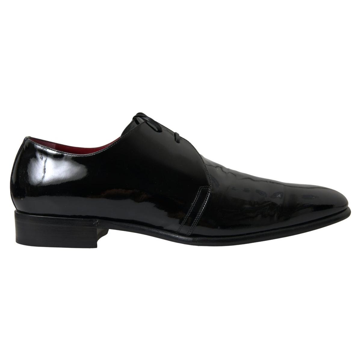 Dolce & Gabbana Elegant Black Patent Leather Formal Men's Shoes Dolce & Gabbana