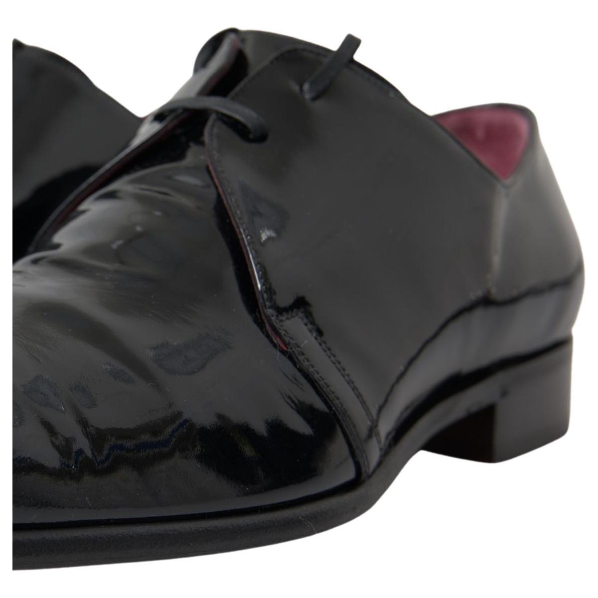 Dolce & Gabbana Elegant Black Patent Leather Formal Men's Shoes Dolce & Gabbana