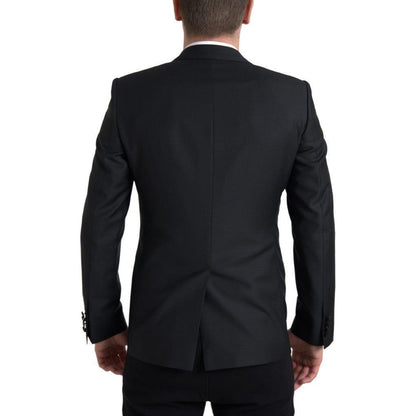 Dolce & Gabbana Black Wool Single Breasted MARTINI Blazer