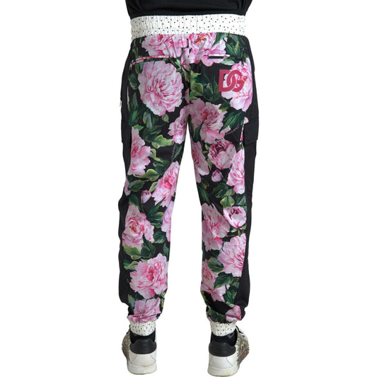 Dolce & Gabbana Elegant Multicolor Cotton Joggers Dolce & Gabbana Dark Slate Gray