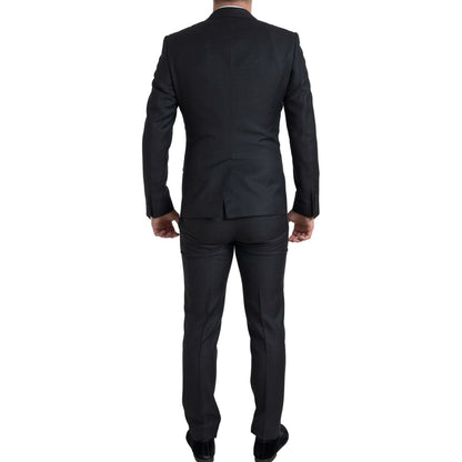Dolce & Gabbana Black 3 Piece Single Breasted MARTINI Suit