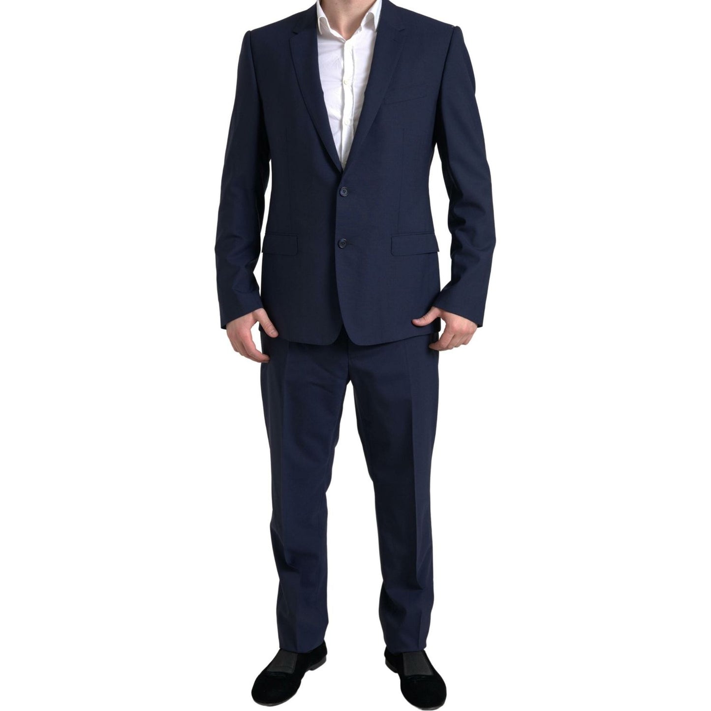 Dolce & Gabbana Elegant Blue Martini Slim Fit Two-Piece Suit Dolce & Gabbana