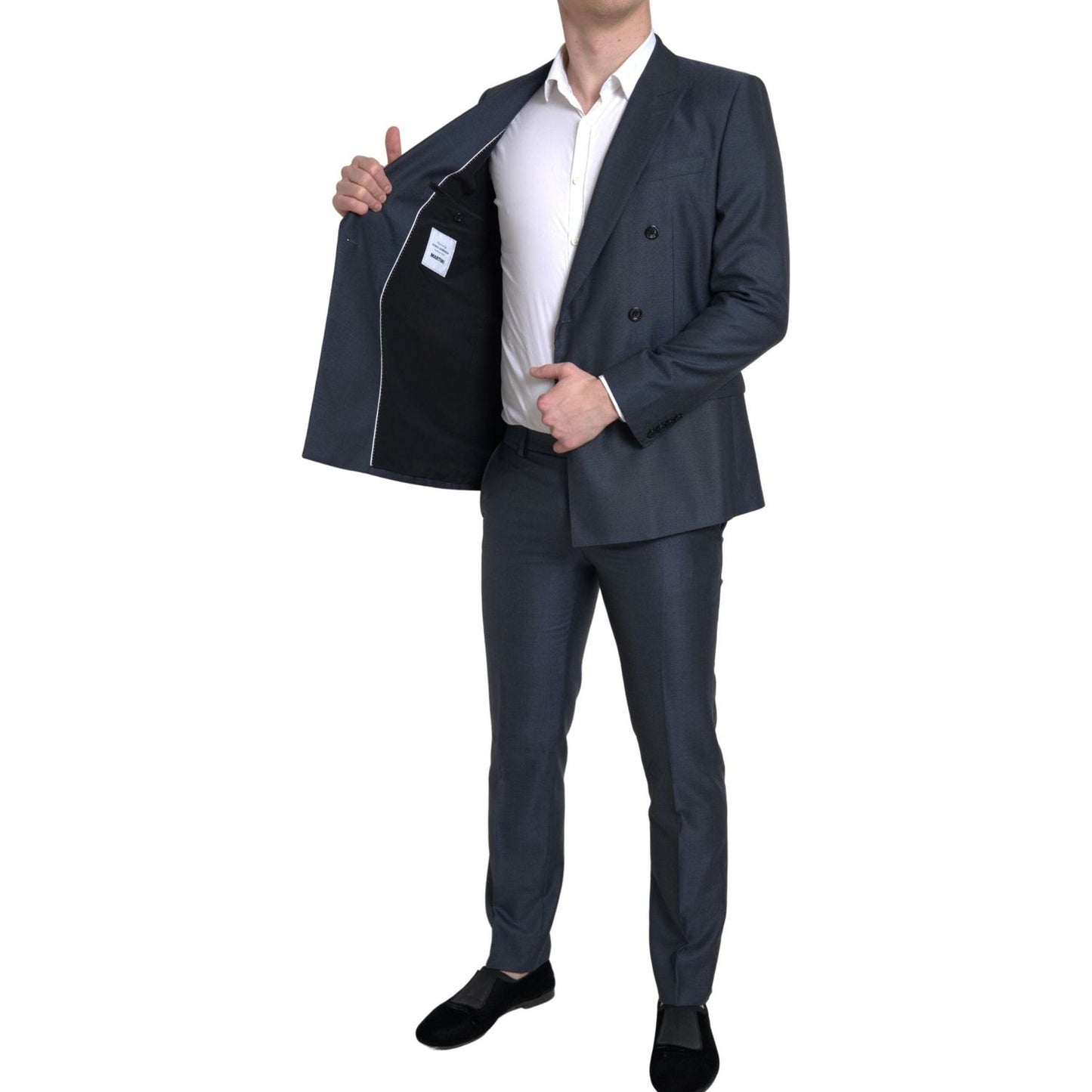 Dolce & Gabbana Blue 2 Piece Double Breasted MARTINI Suit