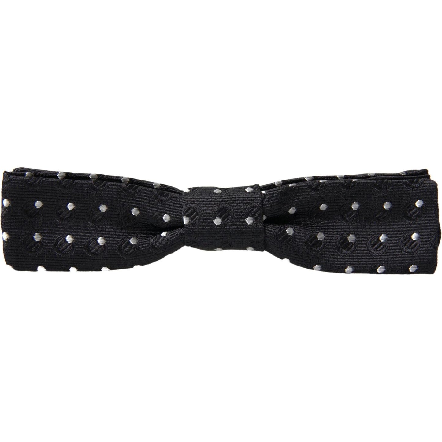 Dolce & Gabbana Elegant Silk Black Bow Tie with Signature Clasp Dolce & Gabbana