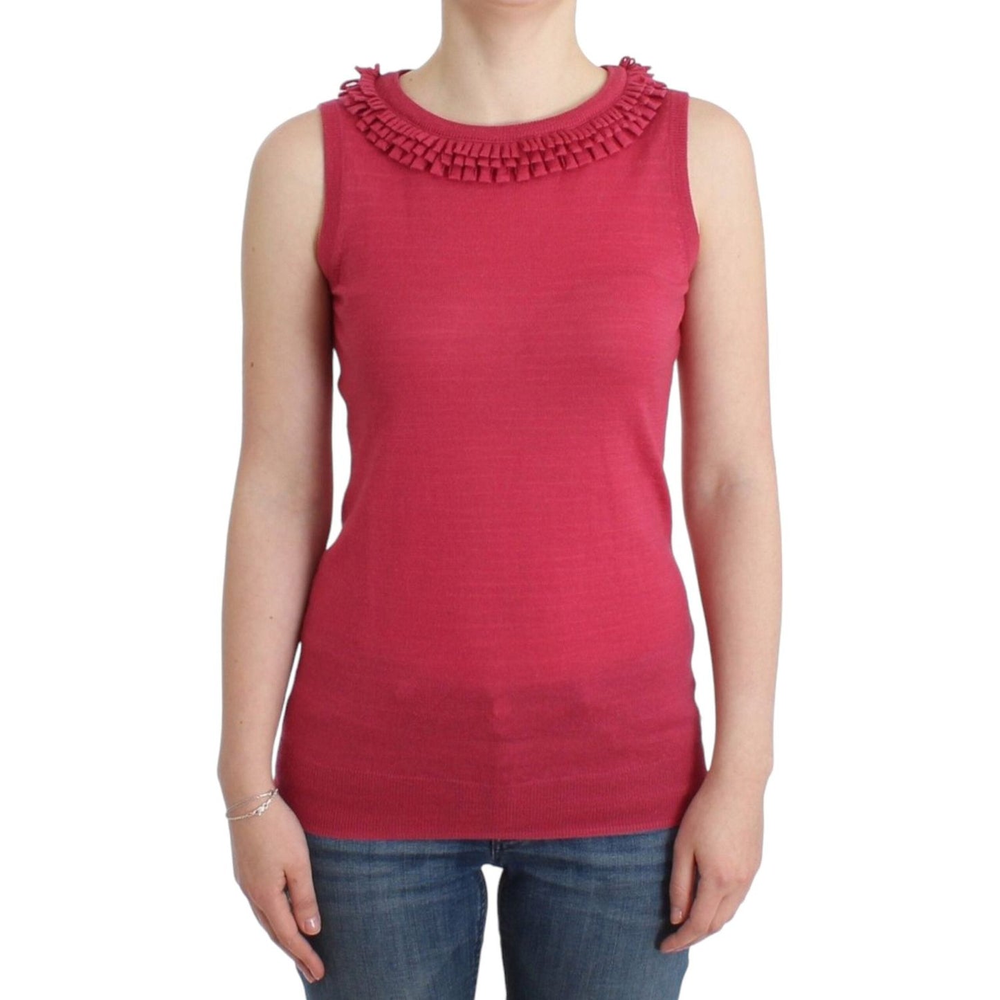 John Galliano Pink wool knit top John Galliano