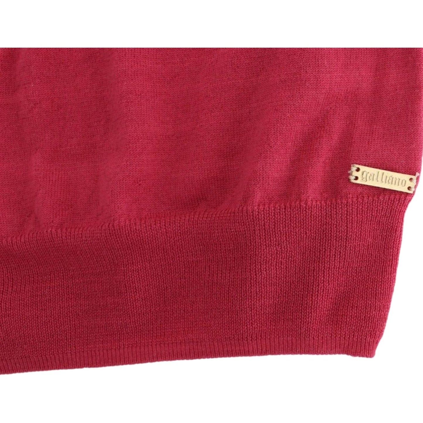 John Galliano Pink wool knit top John Galliano