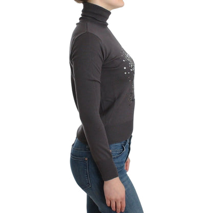 John Galliano Brown turtleneck cotton sweater John Galliano