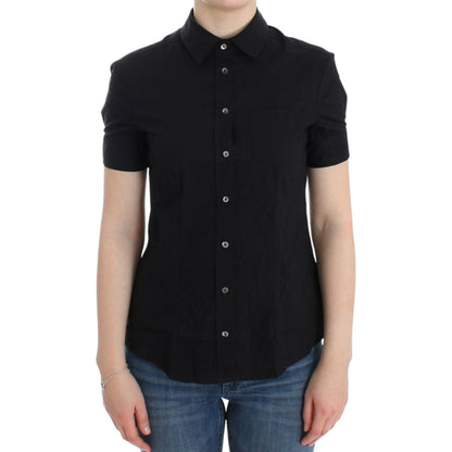 John Galliano Black cotton shirt top John Galliano