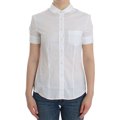 John Galliano White Cotton Shirt Top John Galliano