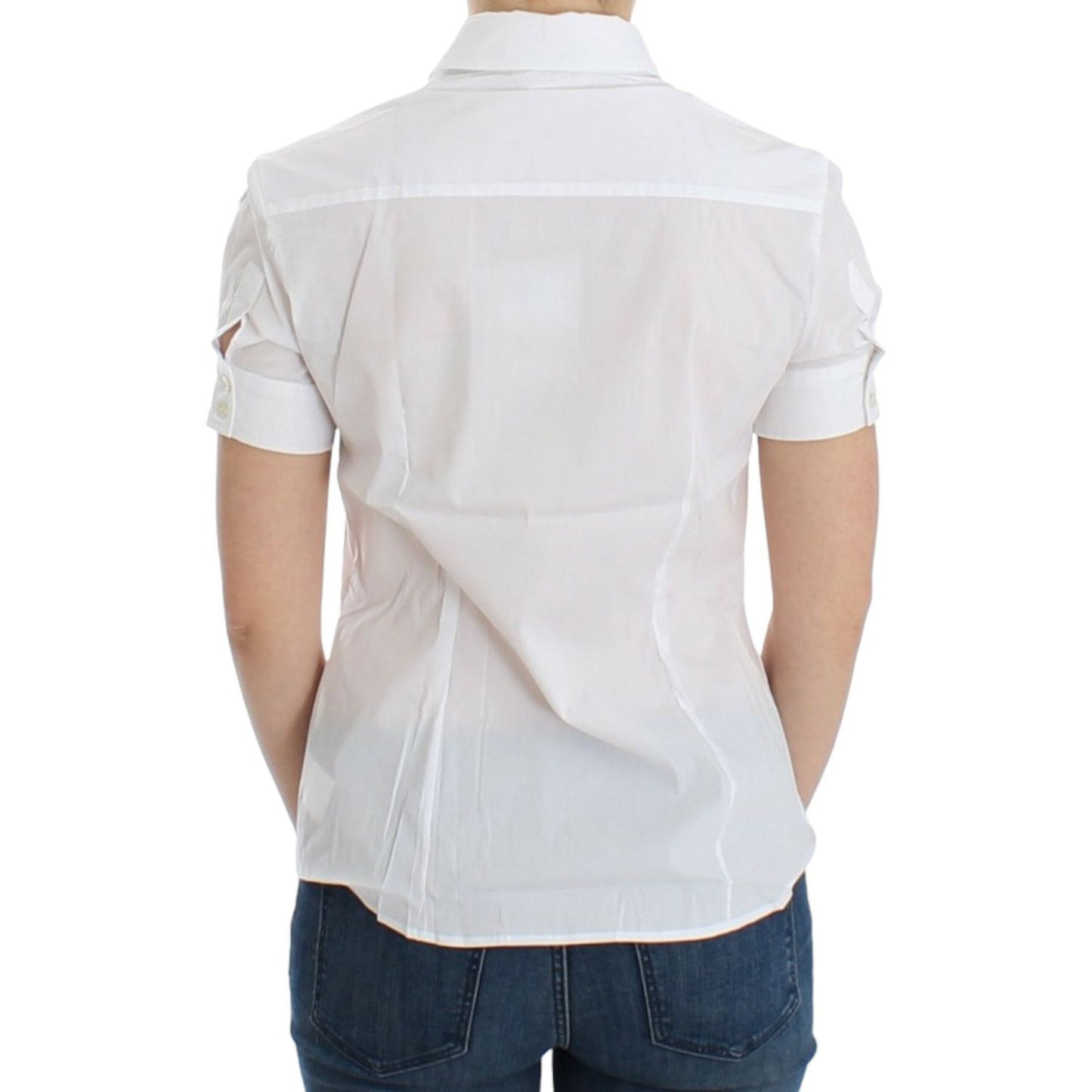 John Galliano White Cotton Shirt Top John Galliano