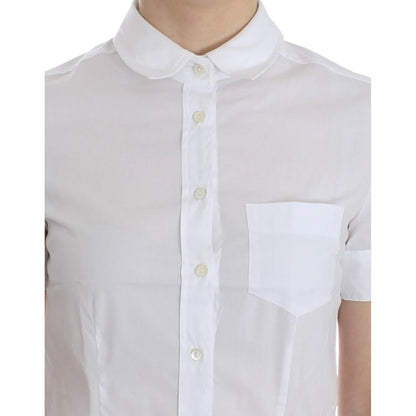 John Galliano White Cotton Shirt Top John Galliano