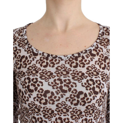 Cavalli Brown longsleeved lace top Cavalli