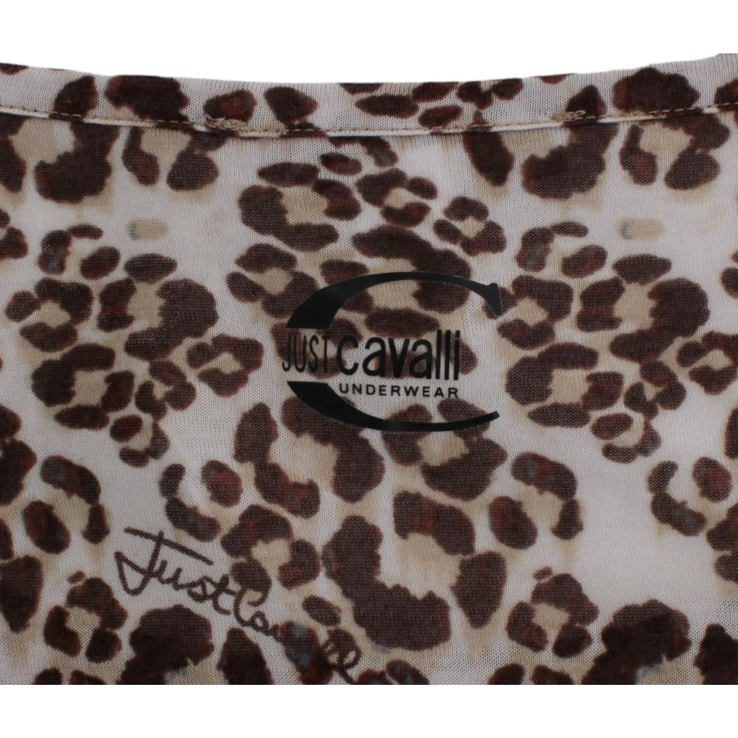 Cavalli Brown longsleeved lace top Cavalli