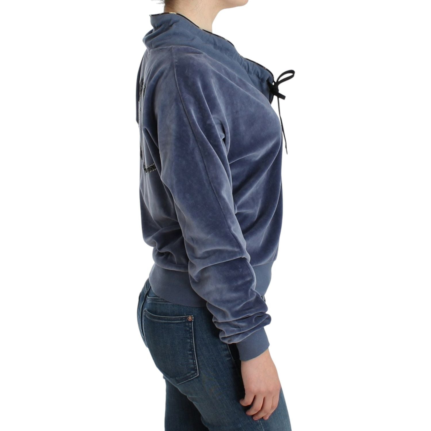 带水钻细节的优雅仿毛衣