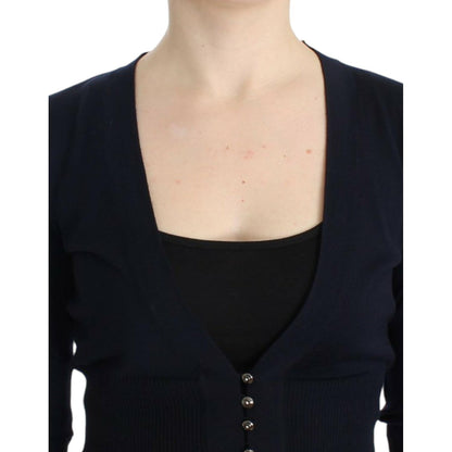 Cavalli Black cropped wool cardigan Cavalli