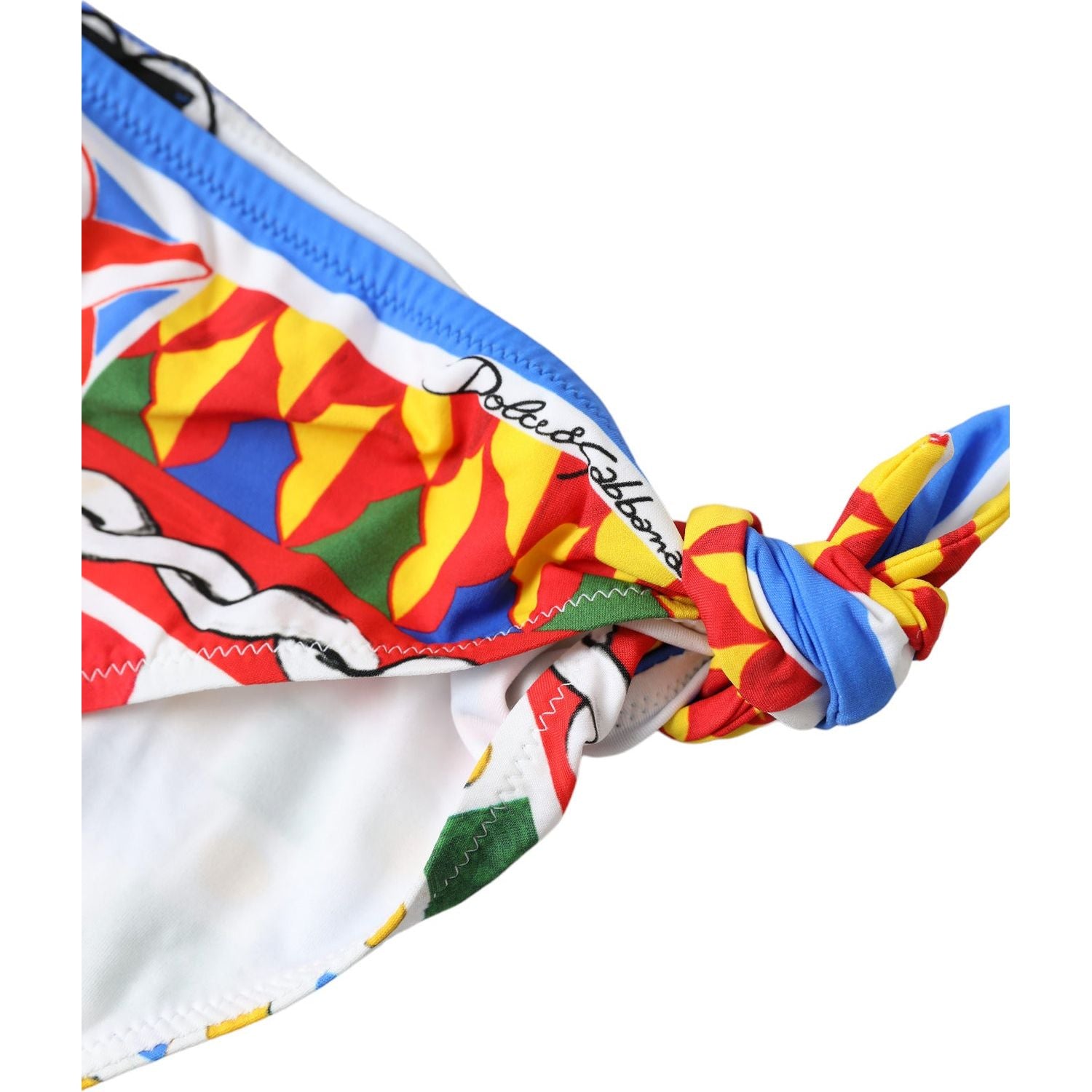 دولتشي آند غابانا بيكيني سفلي بطبعة كاريتو متعدد الألوان