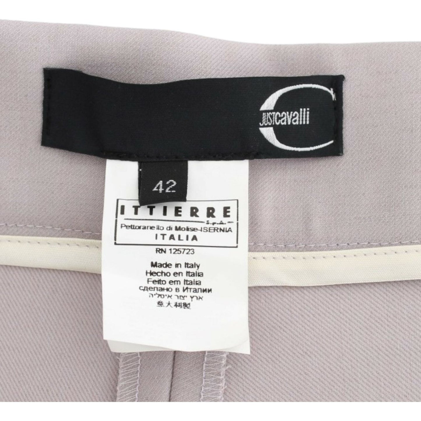 Cavalli Gray high waist pants Cavalli