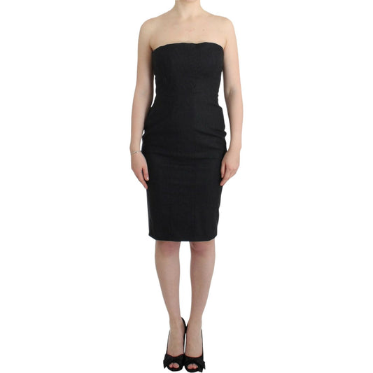 Cavalli Gray strapless dress