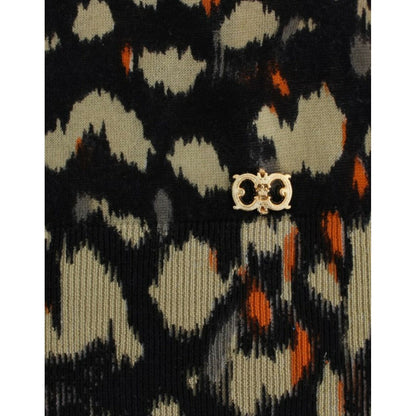 Cavalli Multicolor v-neck wool jumper Cavalli