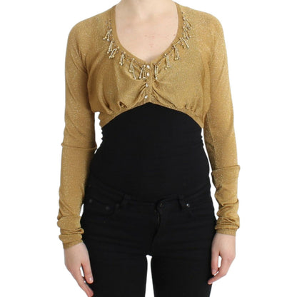 Cavalli Gold embellished gold shrug Cavalli