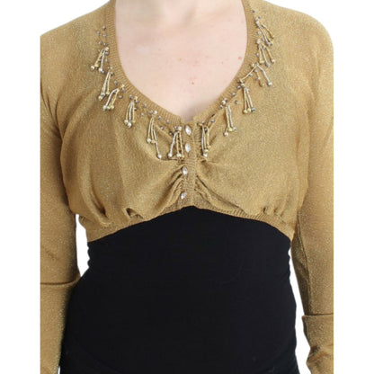 Cavalli Gold embellished gold shrug Cavalli