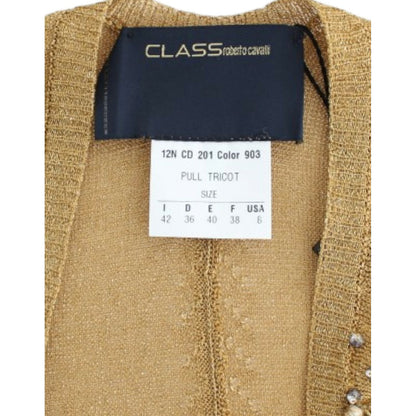 Cavalli Gold embellished gold shrug Cavalli