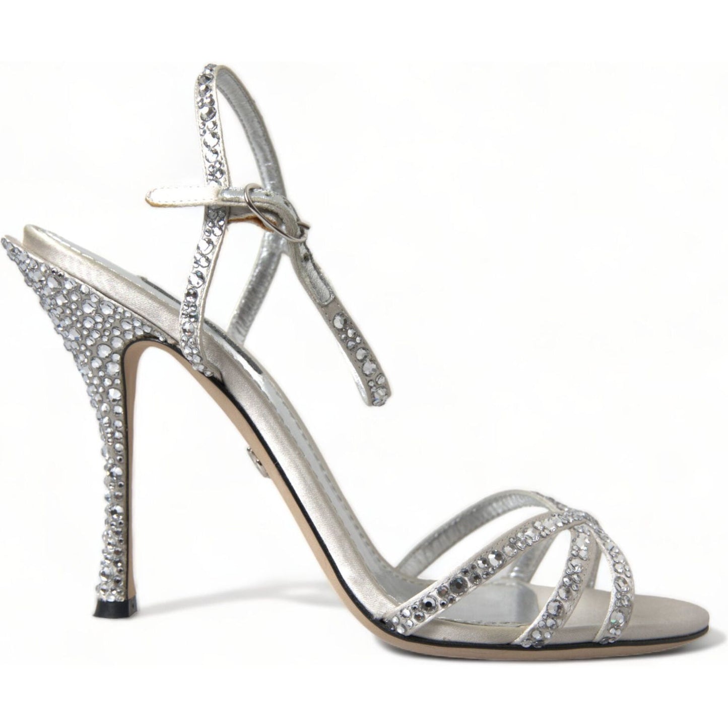 Dolce & Gabbana Elegant Crystal Embellished Heels Sandals Dolce & Gabbana