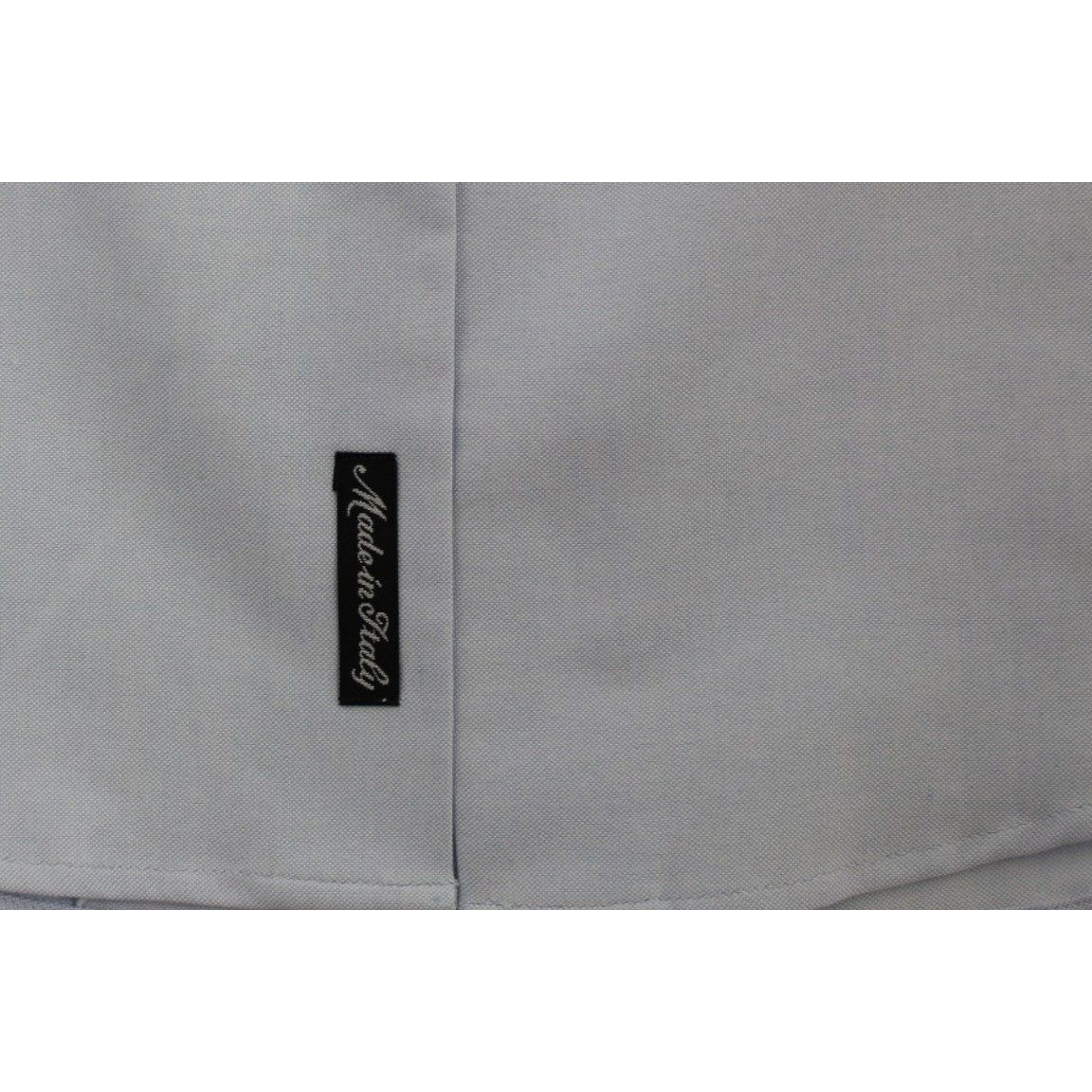 Cavalli Elegant Light Blue Italian Cotton Shirt Cavalli