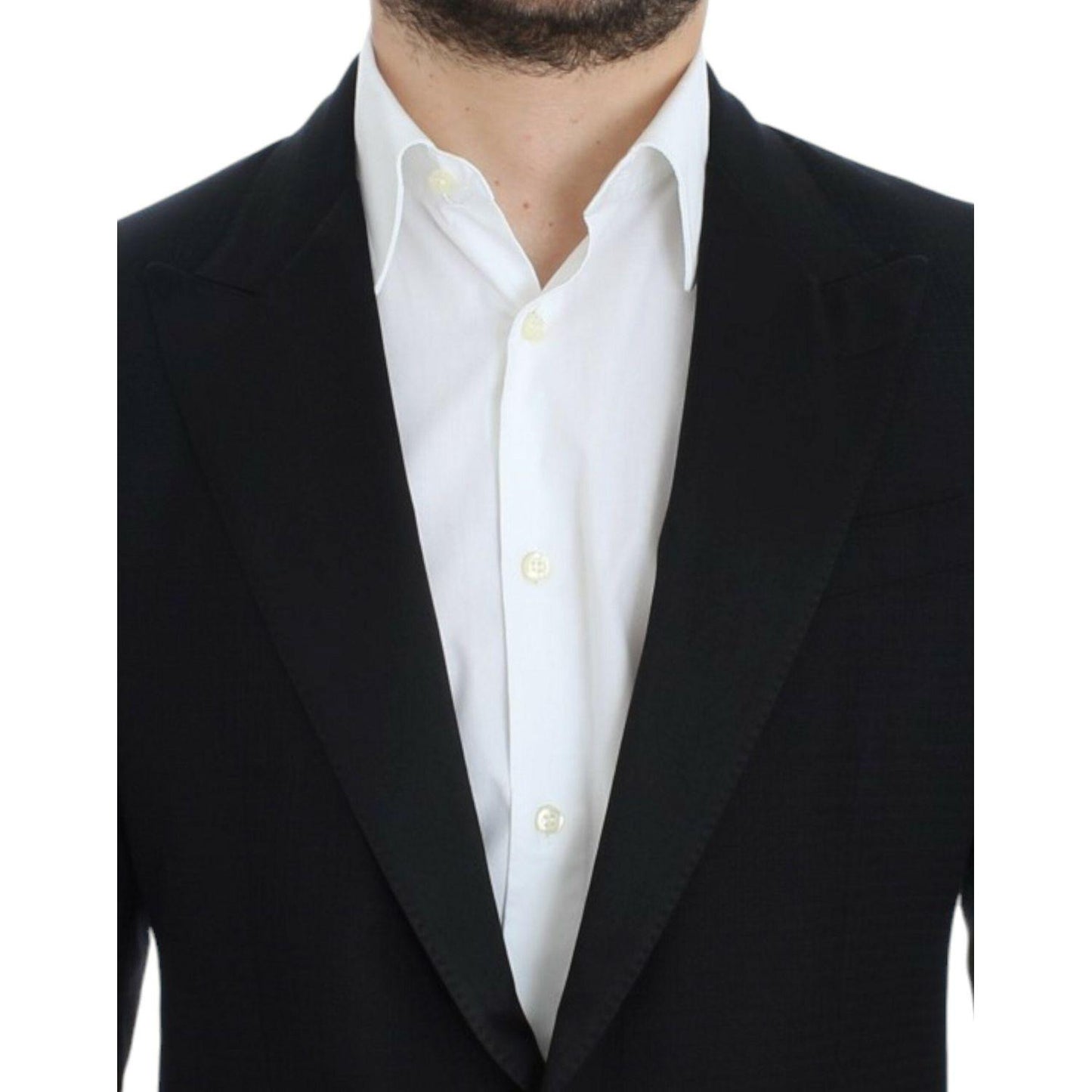 Dolce & Gabbana Elegant Black Silk Blend Sicilia Blazer Dolce & Gabbana