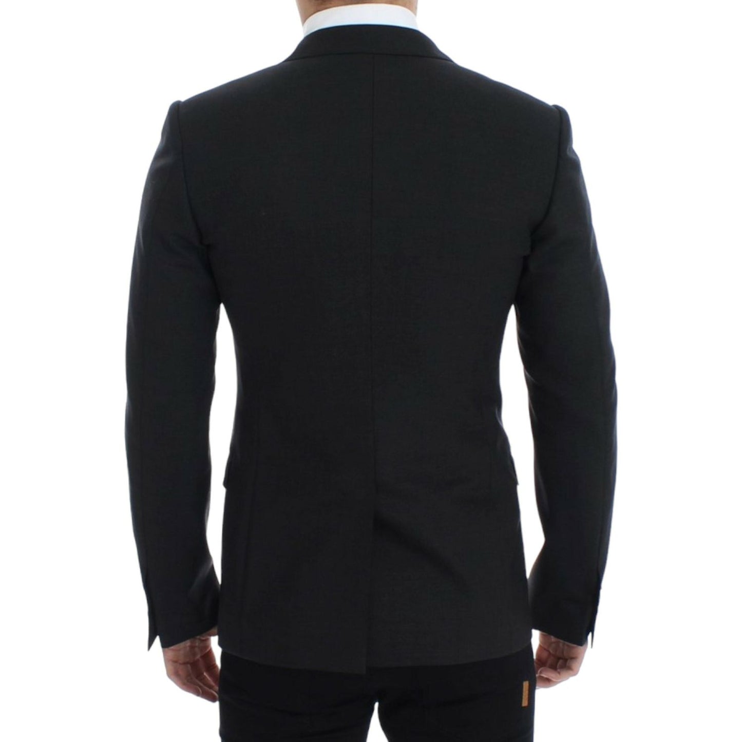 Dolce & Gabbana Sleek Gray Wool Slim Fit Blazer Dolce & Gabbana