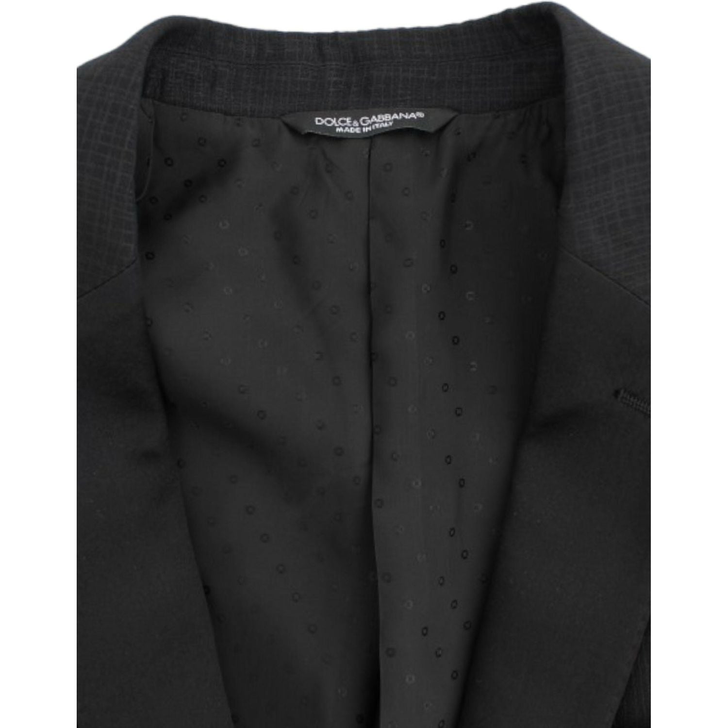 Dolce & Gabbana Black wool MARTINI slim blazer