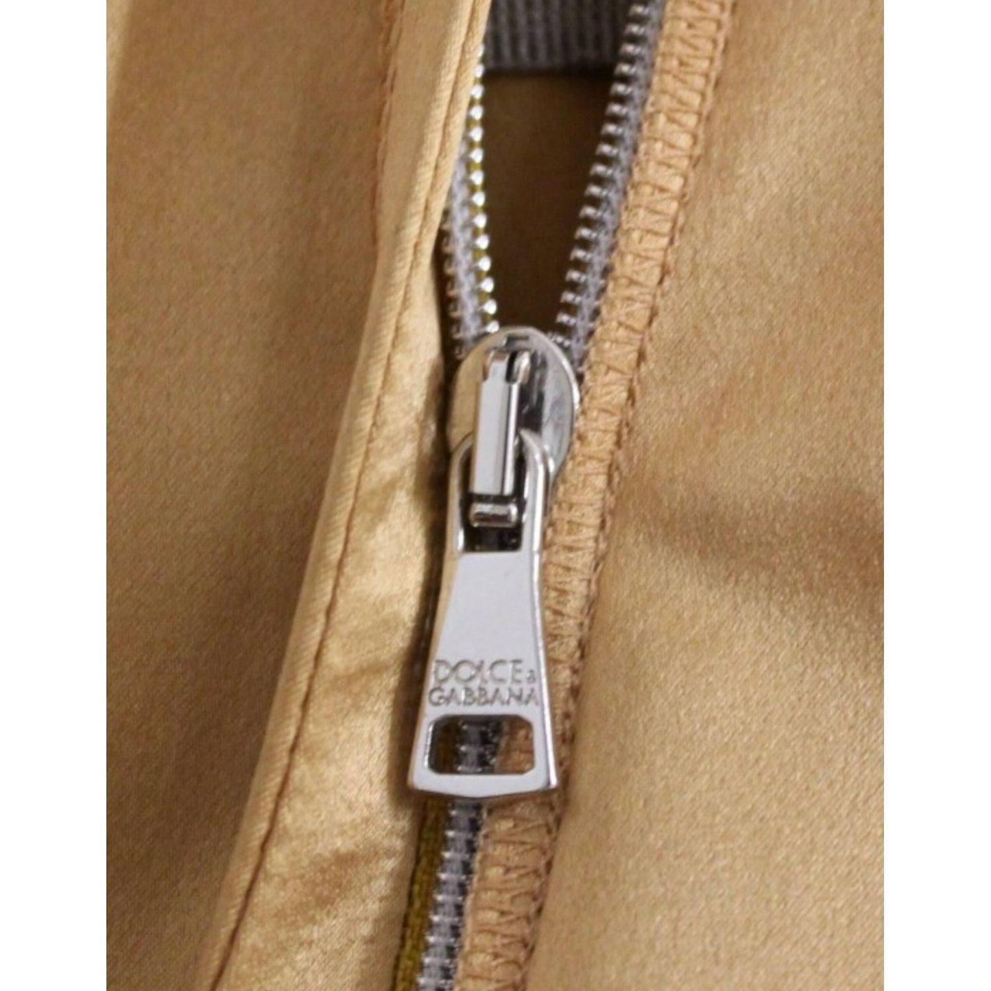 Dolce & Gabbana Bronze silk sheath dress Dolce & Gabbana