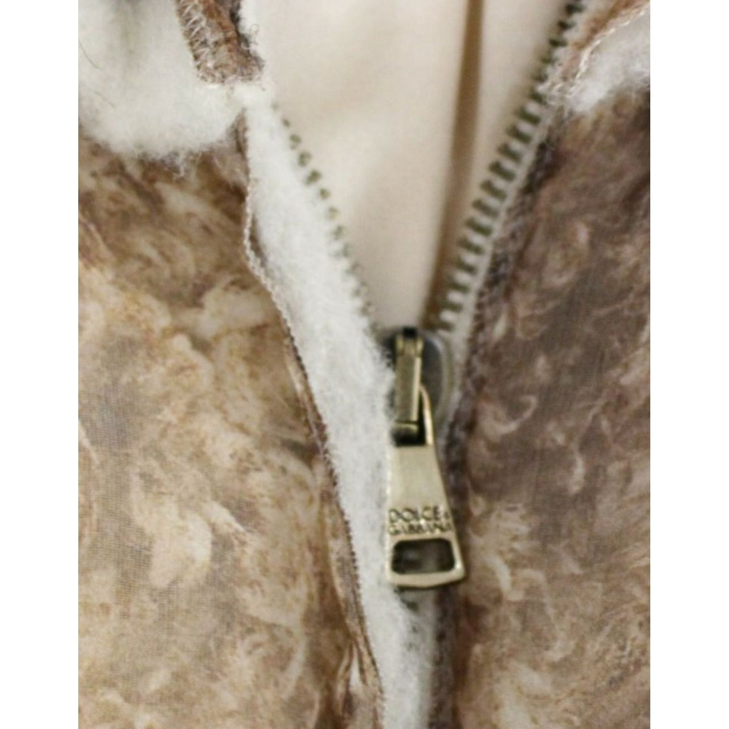 Dolce & Gabbana Brown sleeveless silk dress Dolce & Gabbana