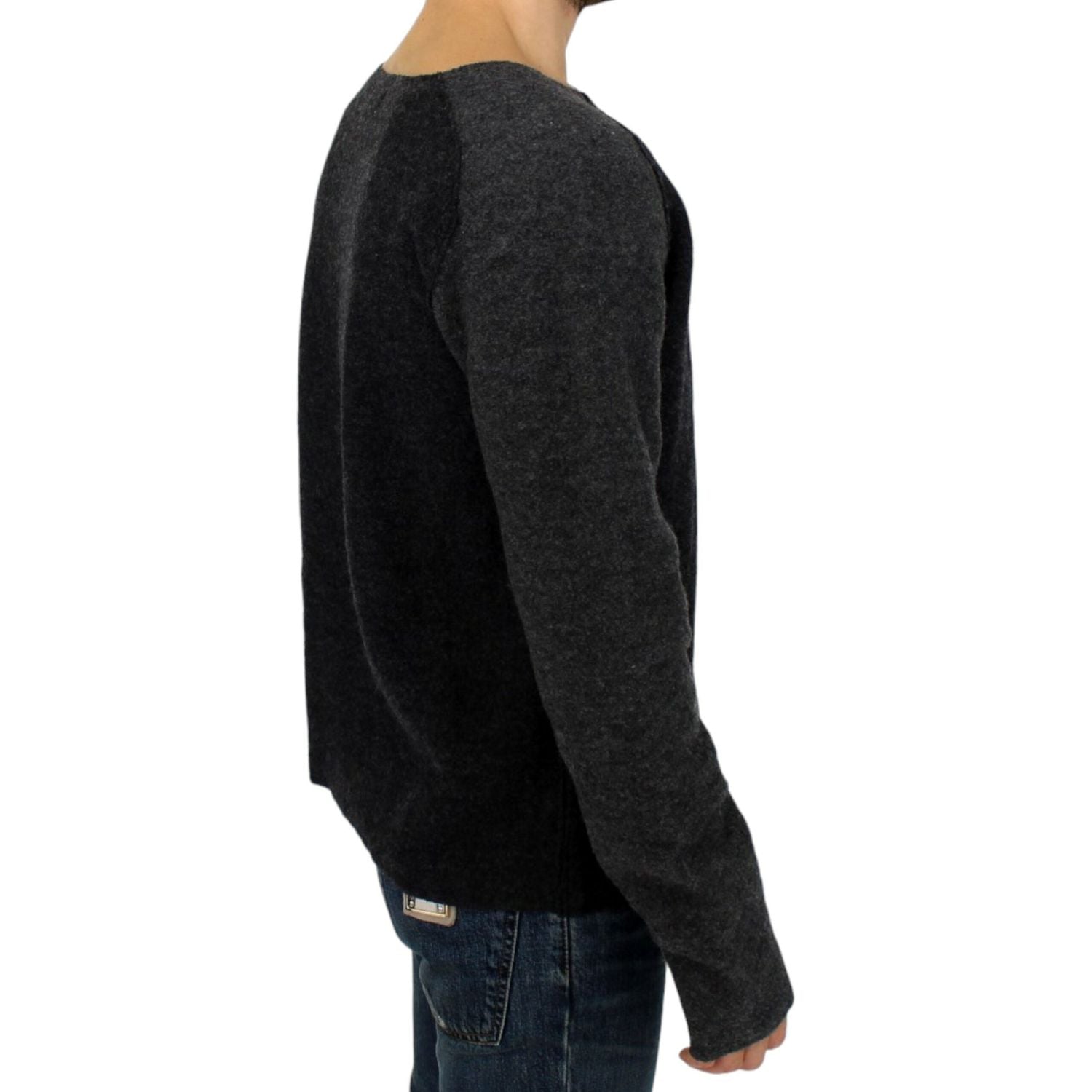 Costume National Gray wool crewneck sweater