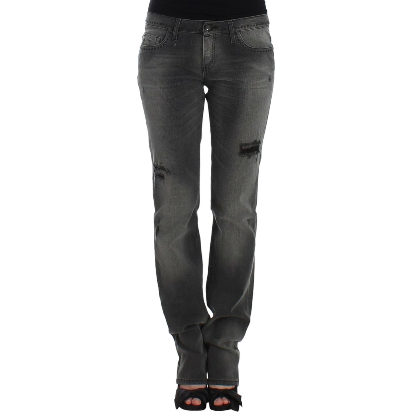 Costume National Gray straight leg jeans Costume National