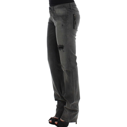 Costume National Gray straight leg jeans Costume National