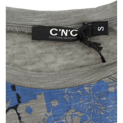 Costume National Gray print sleeveless t-shirt Costume National