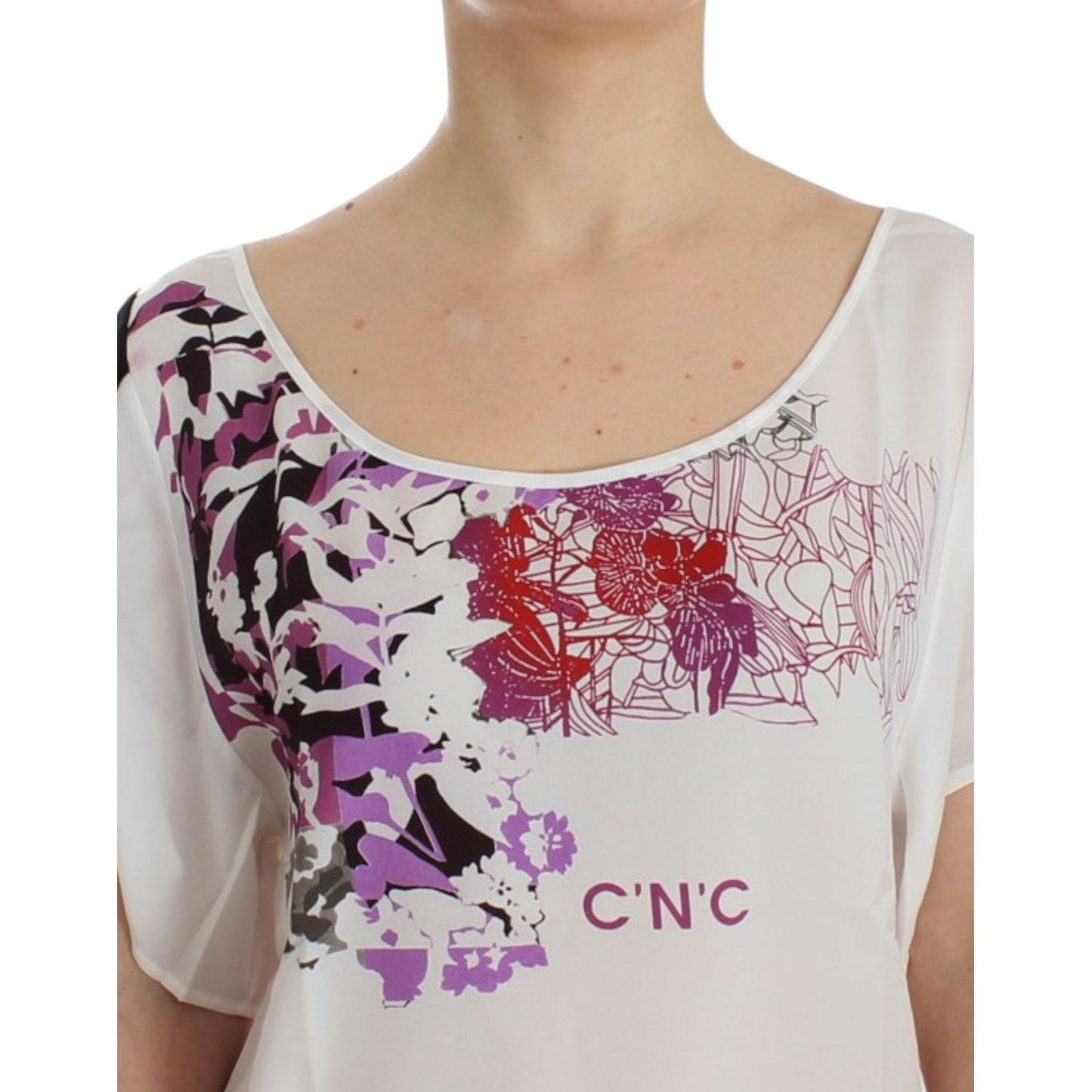 Costume National White motive print blouse Costume National