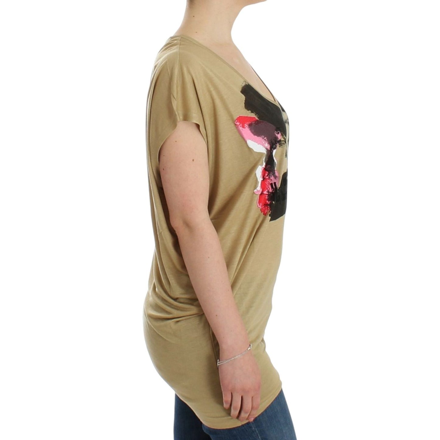 Costume National Beige motive print t-shirt Costume National