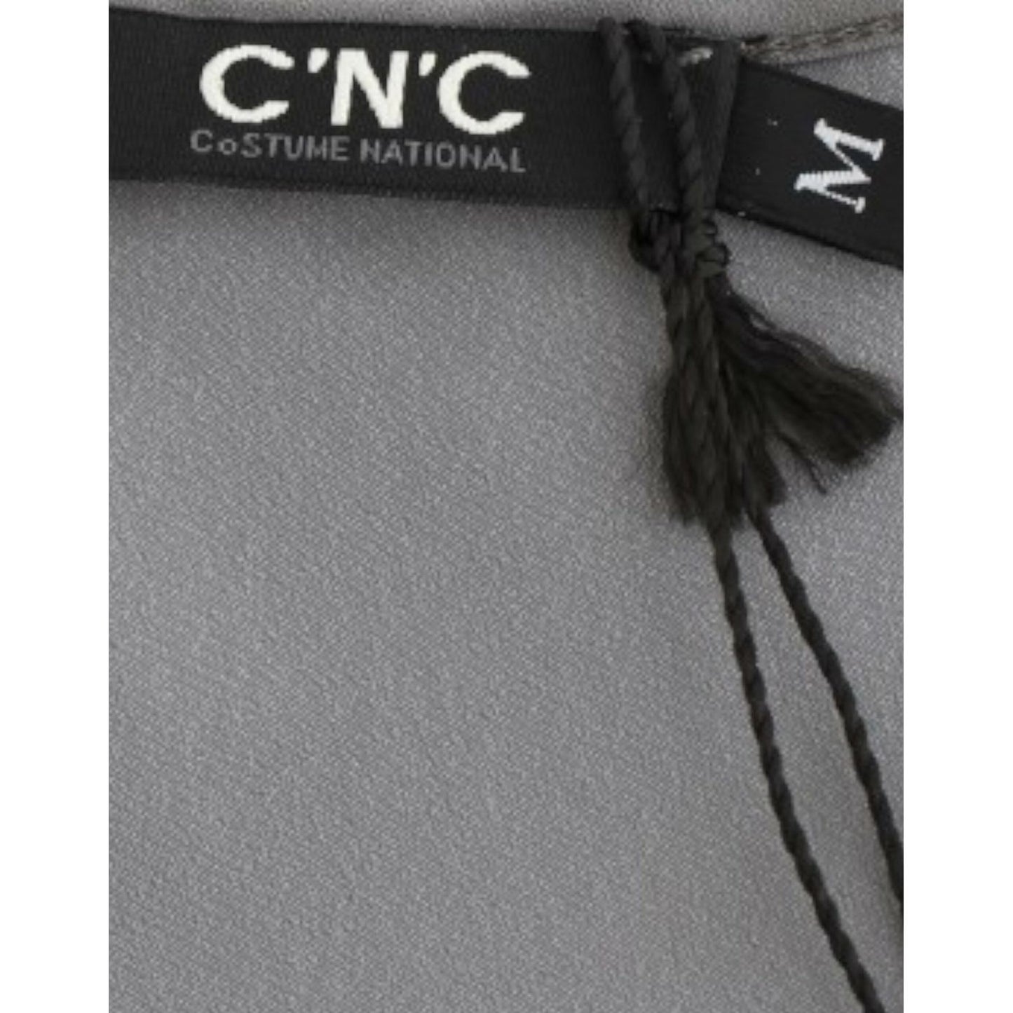 Costume National Gray V-neck long t-shirt Costume National