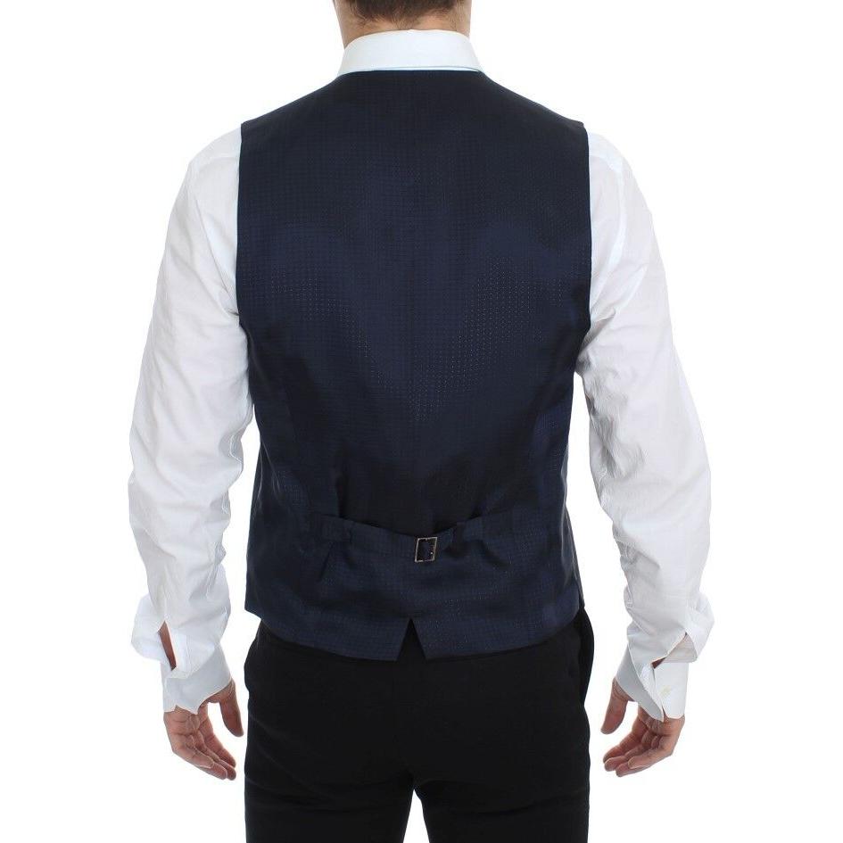 Dolce & Gabbana Gray Stretch Formal Dress Vest Gilet
