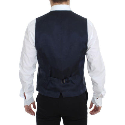 Dolce & Gabbana Gray Stretch Formal Dress Vest Gilet